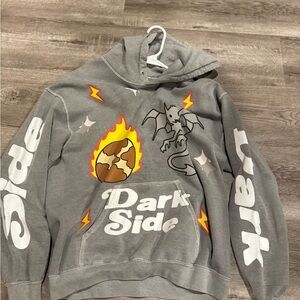 Gray Graphic Hoodie